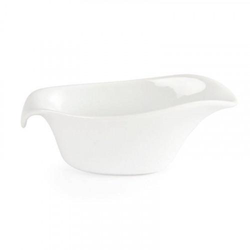 SAUCIÈRES EN PORCELAINE BLANCHE OLYMPIA 85 ML - LOT DE 6