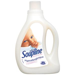 SOUPLINE ADOUCISSANT CONCENTRÉ HYPOALLERGÉNIQUE DOUCEUR & SOIN AU LAIT  D'AMANDE DOUCE PEAUX SENSIBLES 750 ML