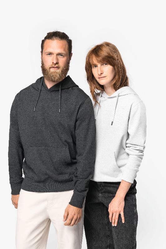 Sweat-shirt écoresponsable à capuche recyclé unisexe - Réf: NS411 - 55% coton recyclé - 300 g/m²_0