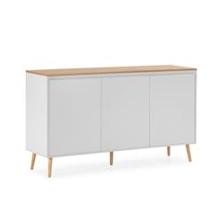 VS Venta-stock Buffet Desi 3 portes couleur Blanc - blanc Bois manufacturé I24109_0