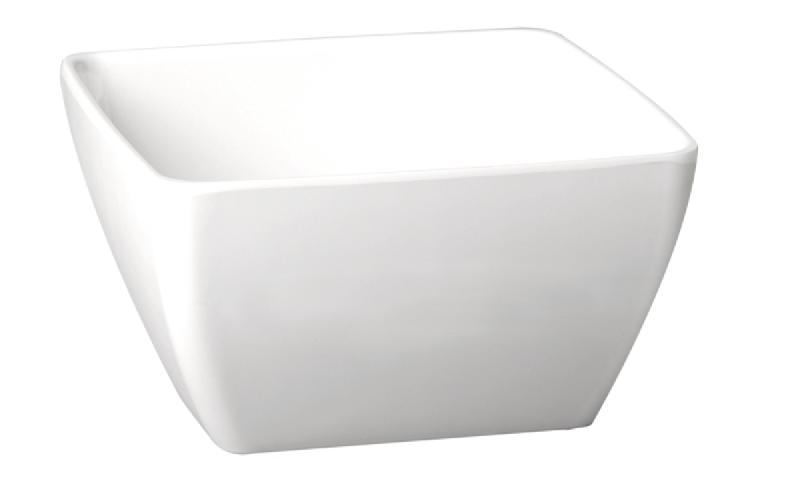 SALADIER CARRÉ BLANC MÉLAMINE 25 CM PURE APS