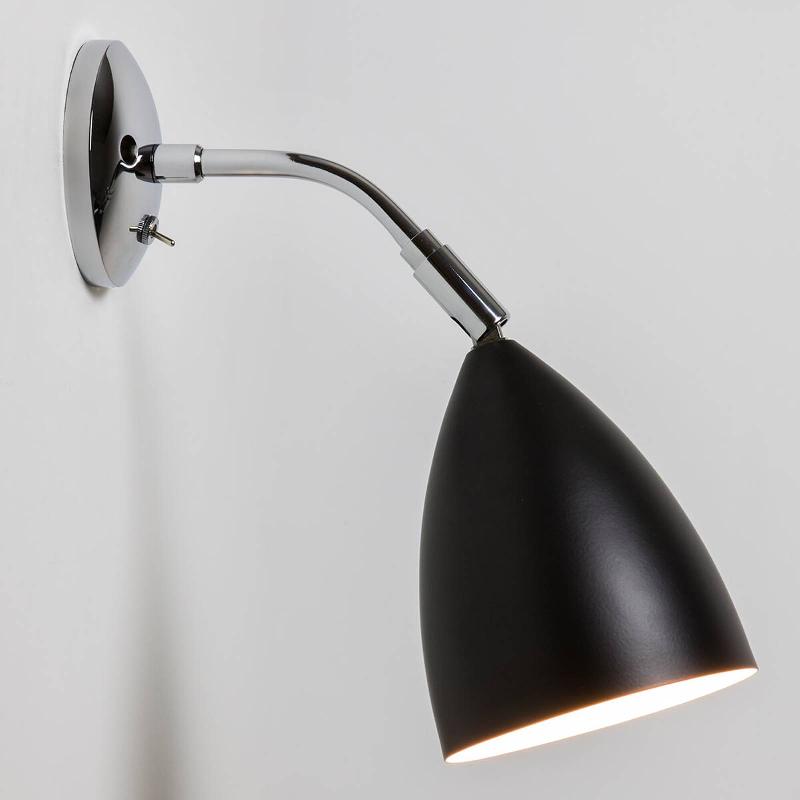 ASTRO APPLIQUE FLEXIBLE JOEL WALL EN NOIR CHROMÉ