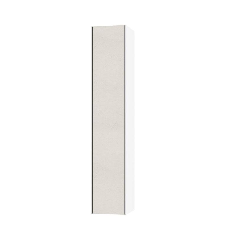 AQA Design Colonne de salle de bain en mélamine, IGEA, pierre de la Havane, L.25 P.27 H.130 MPIG491-AVP - gris Bois manufacturé MPIG491-AVP_0