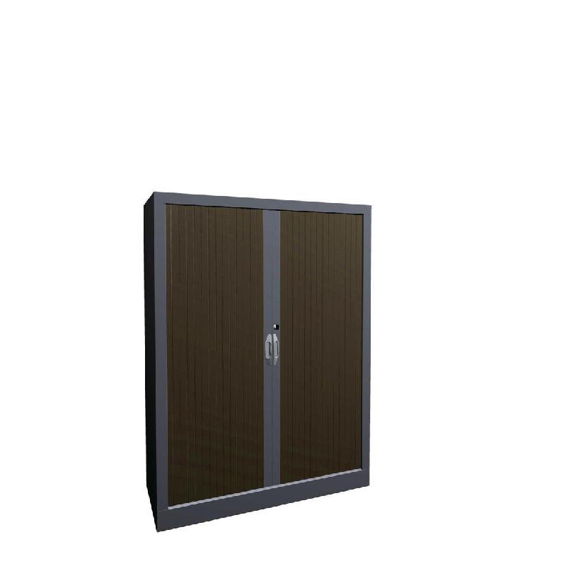 ARMOIRE MÉTAL CLASSIQUE 100 X 135 CM RIDEAUX PVC GALET/ALU - MANUTAN COLLECTIVITÉS