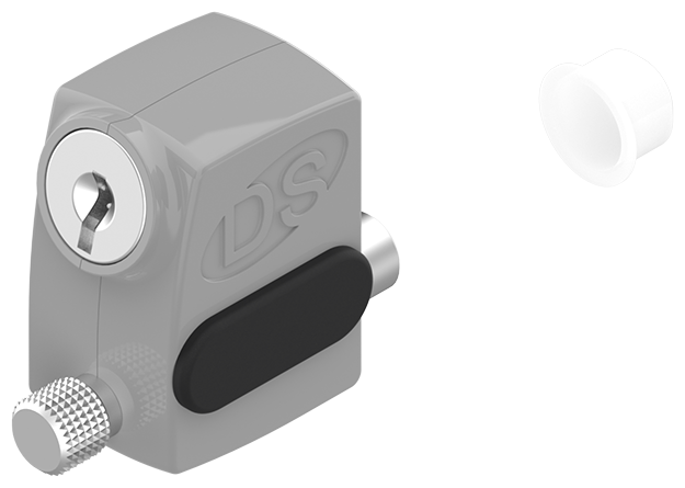 ARRÊT DE VANTAIL S'HESTIA SEMI-AUTOMATIQUE GRIS  RAL 9006 - LA CROISEE DS - S2590-007