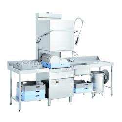 Bartscher Lave-vaisselle à capot DS 2501 ECO - Panier 500x500mm - Pompe de vidange, à eau et de rinçage - 720x805x2115mm - BAR-10_0