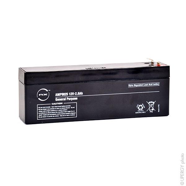 BATTERIE PLOMB AGM NX 2.6-12 GENERAL PURPOSE 12V 2.6AH F4.8_0