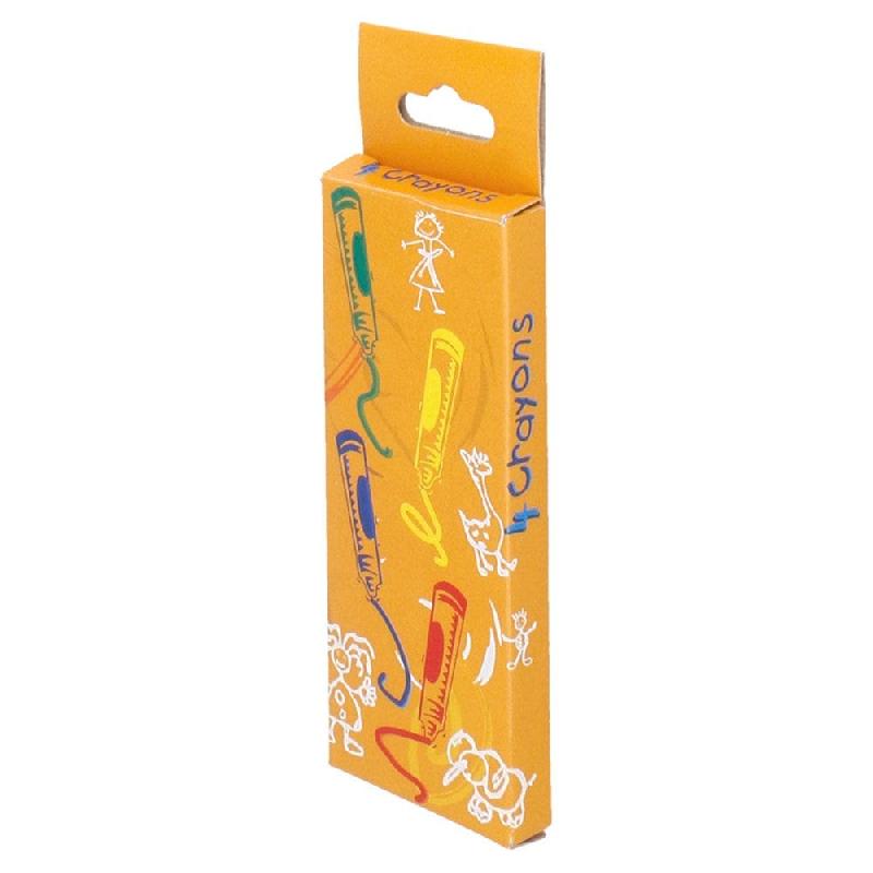 Boîte de 4 crayons cire de couleurs 9x3,4x1cm - par 48_0