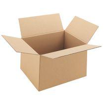 CAISSE AMÉRICAINE KRAFT BRUN DOUBLE CANNELURE H 14 X L 18 X P 25 CM - LOT DE 20