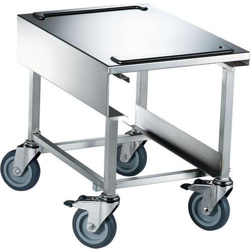 CHARRETTE DISTRIBUTION POUR CONTENEUR REPAS ACIER ROLA 13 - BLANCO