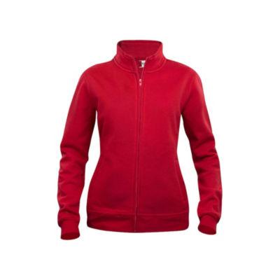 CLIQUE Sweat basic zippé Femme Rouge XL_0