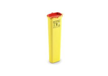 Collecteur MAGNUM L - 6,36L - Polypropylène jaune - Couvercle rouge - Norme AFNOR NF X 30-511_0