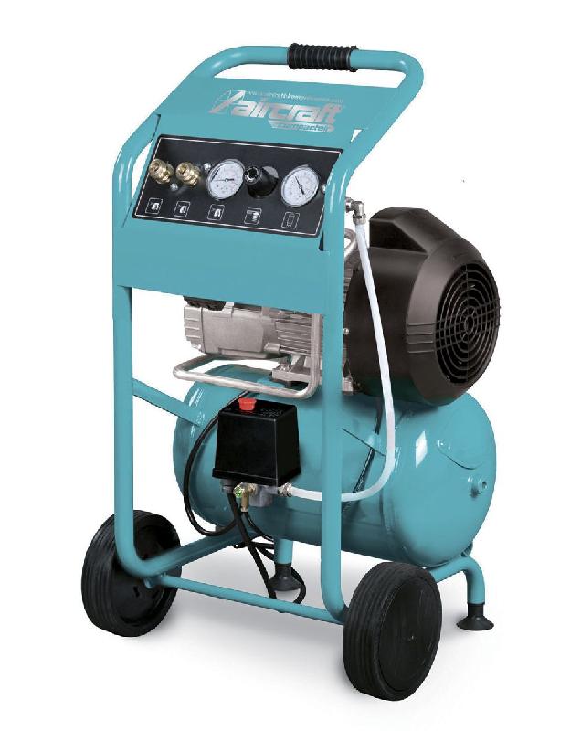 Compresseur de chantier mobile cuve 24 L 2,2 kW / 3 Ch 310 L/min 10 bars 230V Aircraft COMPACT-AIR 361/24 E_0