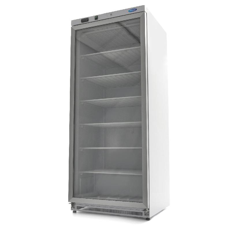 Congélateur - 600 L - blanc - avec porte en verre_0