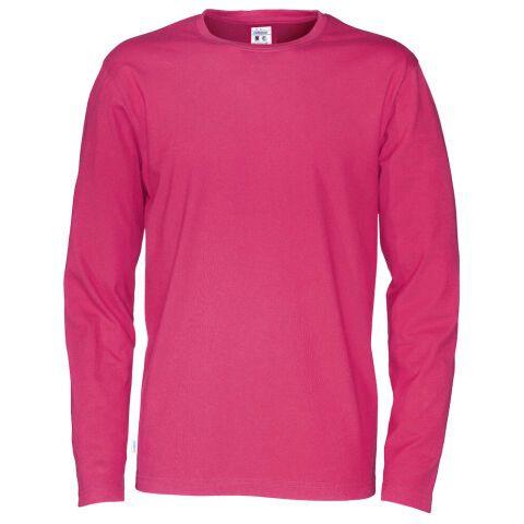COTTOVER T-SHIRT MANCHES LONGUES HOMME - CERTIFIÉ GOTS CERISE - TAILLE XXXL