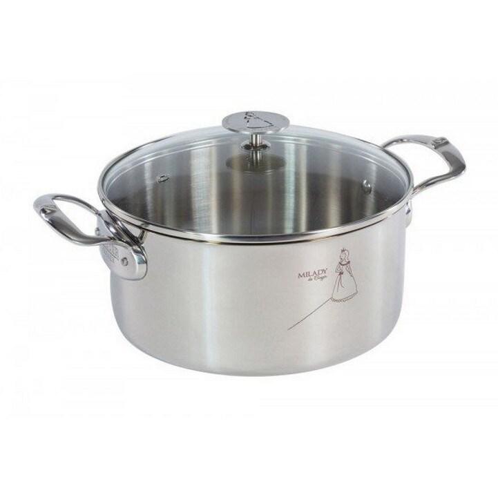 DE BUYER faitout inox 20cm avec couvercle 3427.20 - 3011243427209_0