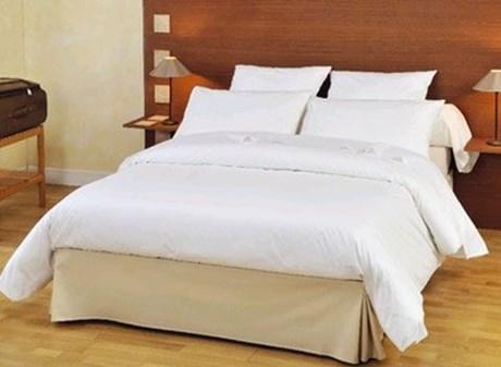 DRAP BLANC 100 % COTON 180 X 310 CM