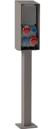 Eco-energie - borne de distribution d'énergie fixe IPBE - capacité 4 ou 6 prises - idéale pour campings, marchés et industries_0