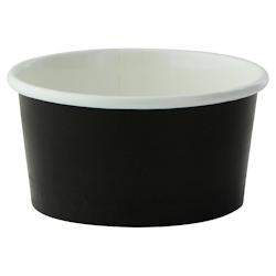 FIRSTPACK FHC - 1000Pcs - Pot carton noir chaud et froid - H44mm 130ml - noir en carton 210POC151N_0