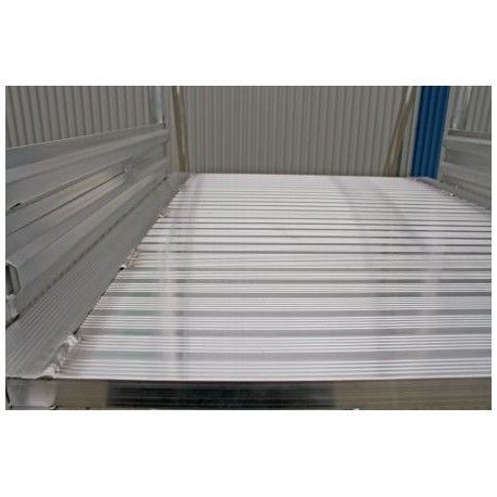 G303408 - Passerelle double accès à marchettes de 80 mm - Gentner et Fils - Hauteur plate-forme : 1,87m - Aluminium strié_0