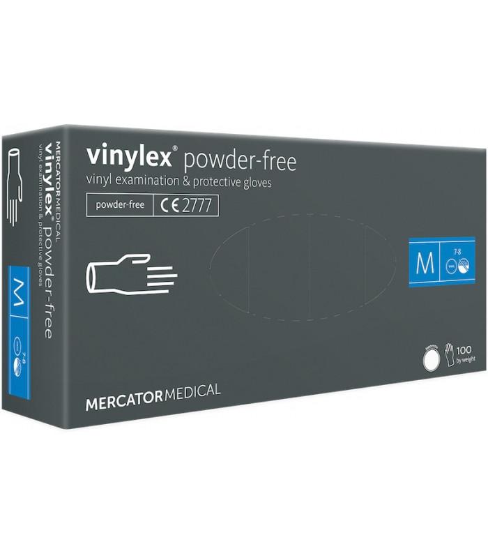 Gants vinyle non-poudrés VINYLEX - taille M (7/8) - boîte de 100 - adaptés peaux sensibles et milieu médical_0