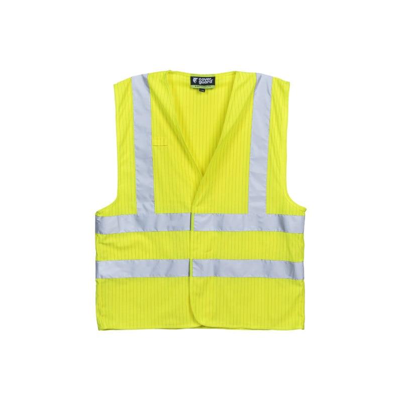 Gilet FR - HODER - 98% Polyester/2% Fibre antistatique - Jaune HV - COVERGUARD | 5HOD16_0