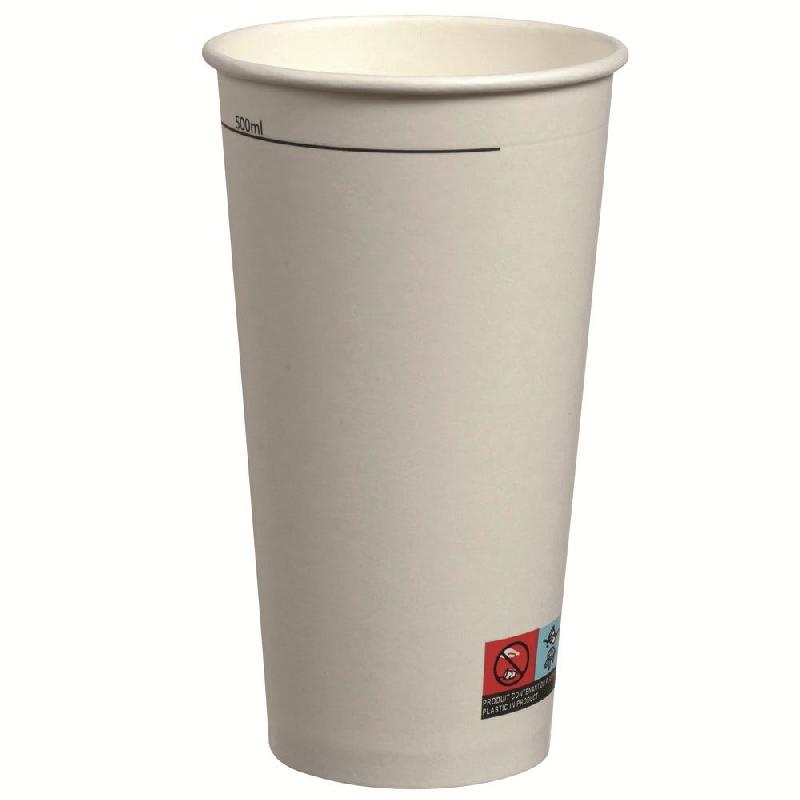 Gobelet gradué boissons chaudes carton blanc 50cl - par 1000_0