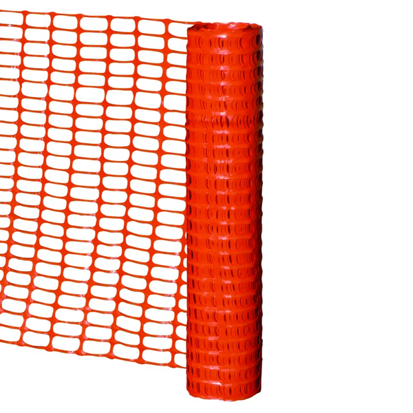 BARRIÈRE SIGNALISATION ET BALISAGE - PLASTIQUE SOUPLE ORANGE 140G/M2 ROULEAU 50MX1,20M