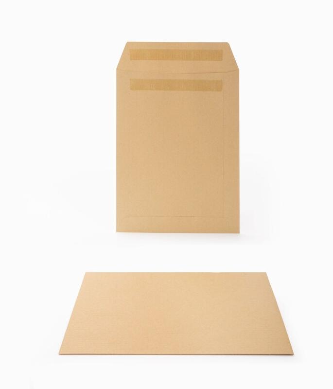 HAMELIN Boîte de 500 pochettes kraft 162x229 (C5), 90 g/m², autocollantes - 3020126592019_0