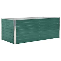 Helloshop26 - Jardinière 160 x 80 x 45 cm acier galvanisé vert 02_0000795 - 3000071281534_0