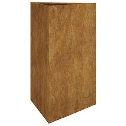 Helloshop26 - Jardinière bac lit surélevé plantes fleurs terrasse jardin 50 x 43 x 75 cm acier corten marron 02_0037626 - 3000213909791_0