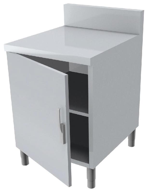 ITALCONCEPT L2G Meuble Neutre Dessus Inox 304, 1 Porte Battante, 850 x 600 x 800mm - 3616350167330_0