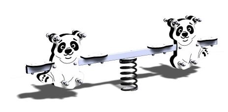 Jeu à ressort 4 places Panda - PAN01PE - Créa Équipements_0