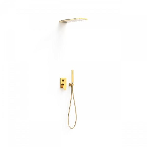 KIT DE DOUCHE ENCASTRÉ RAPID-BOX DORÉ (OR) - TRES 21128005OR