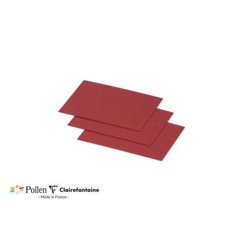 LOT DE 3 - PAQUET DE 25 CARTES SIMPLES POLLEN 70X95MM 210G/M² - BORDEAUX