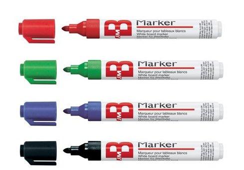 LOT DE 10 - MARQUEUR EFFAÇABLE BRUNEAU POINTE OGIVE 2 À 3 MM VERT CORPS PLASTIQUE