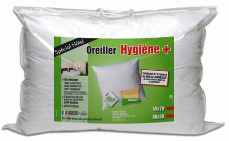 OREILLER HYGIÈNE PLUS SPÉCIAL HÔTEL 45 X 70 CM