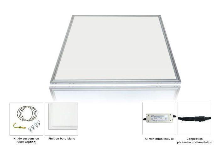 PANEL LED 295X295  18W BLANC 6000K -  7762B