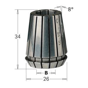 PINCE DE SERRAGE ER25 POUR DIAMETRE 6.35 MM