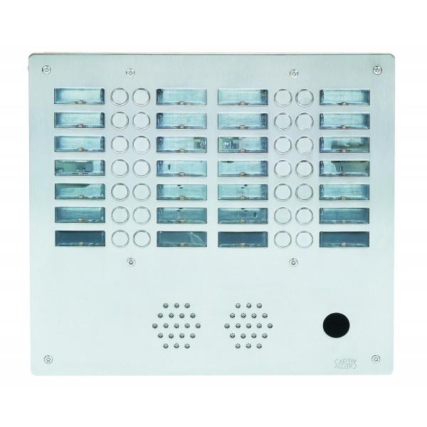 PLAQUE INOX 28BP 4R PTT - URMET AX4028