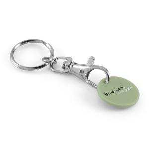 Porte-clés jeton  avec jeton bio plastique référence: ix327324_0