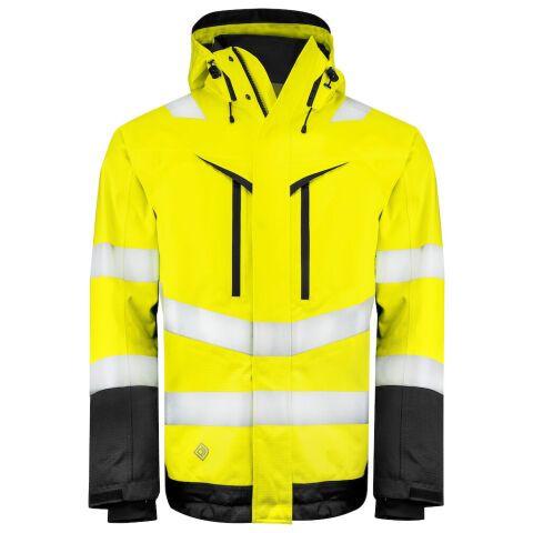 PROJOB 6453 PARKA FONCTIONNELLLE EN ISO 20471 CLASSE 3 JAUNE/NOIR - TAILLE L