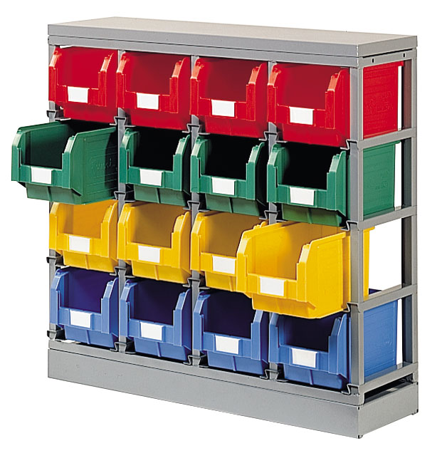 RACK POUR STOCKAGE 16 BACS 12.5 LITRES