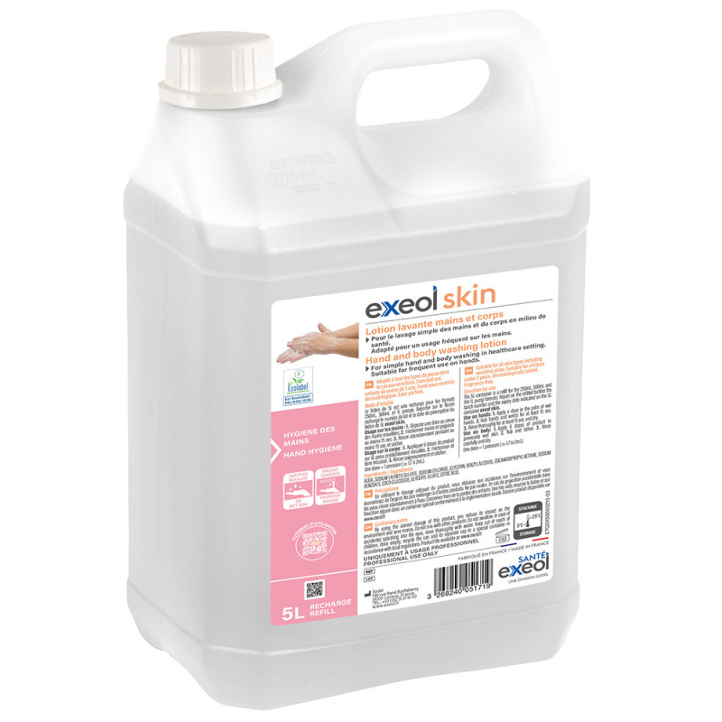 Savon lotion mains et corps exeol skin ecolabel bidon de 5l_0