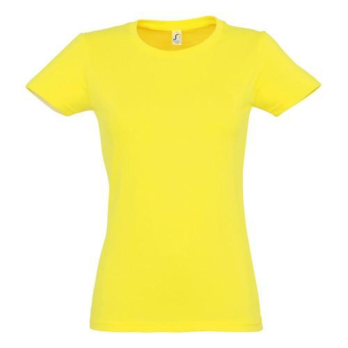 TEE-SHIRT PERSONNALISABLE ACTIVE 190 GFEMME JAUNE CITRON