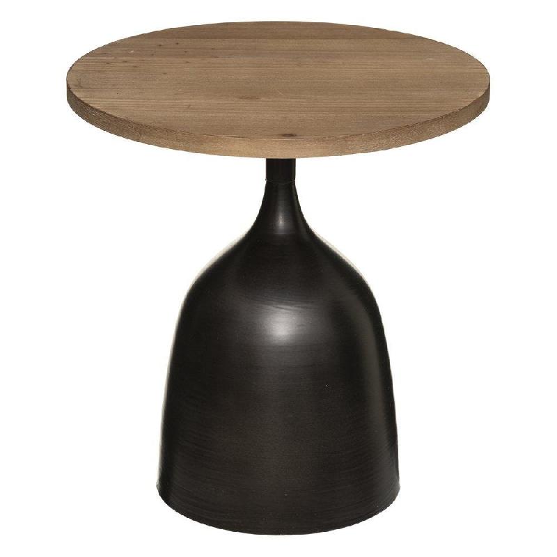 Table en bois et métal 43x46,5x43cm_0