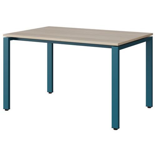TABLE MALIBU 120X80 T5 SOUDÉ STR ABS ACACIA/BLEU 5025