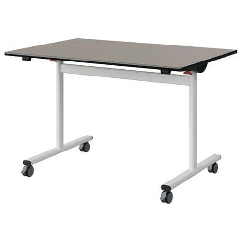 TABLE MALIBU RAB 120X80 T6 DL ST ANTIB GRIS U727/NO BLC 9016