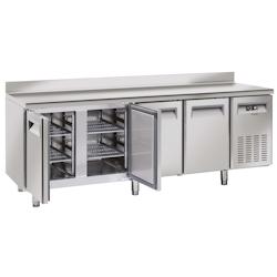 Table réfrigérée avec dosseret 4 portes Casselin - CTARD4P_0