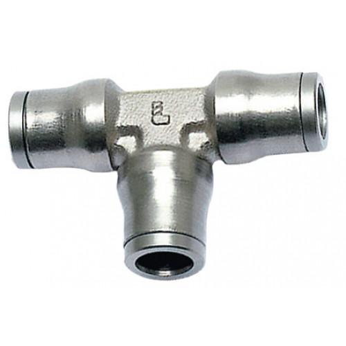 TÉ ÉGAL 3604 - LAITON NICKELÉ CHIMIQUE FDA - DIAMÈTRE 6 MM - TUBE/TUBE PARKER LEGRIS